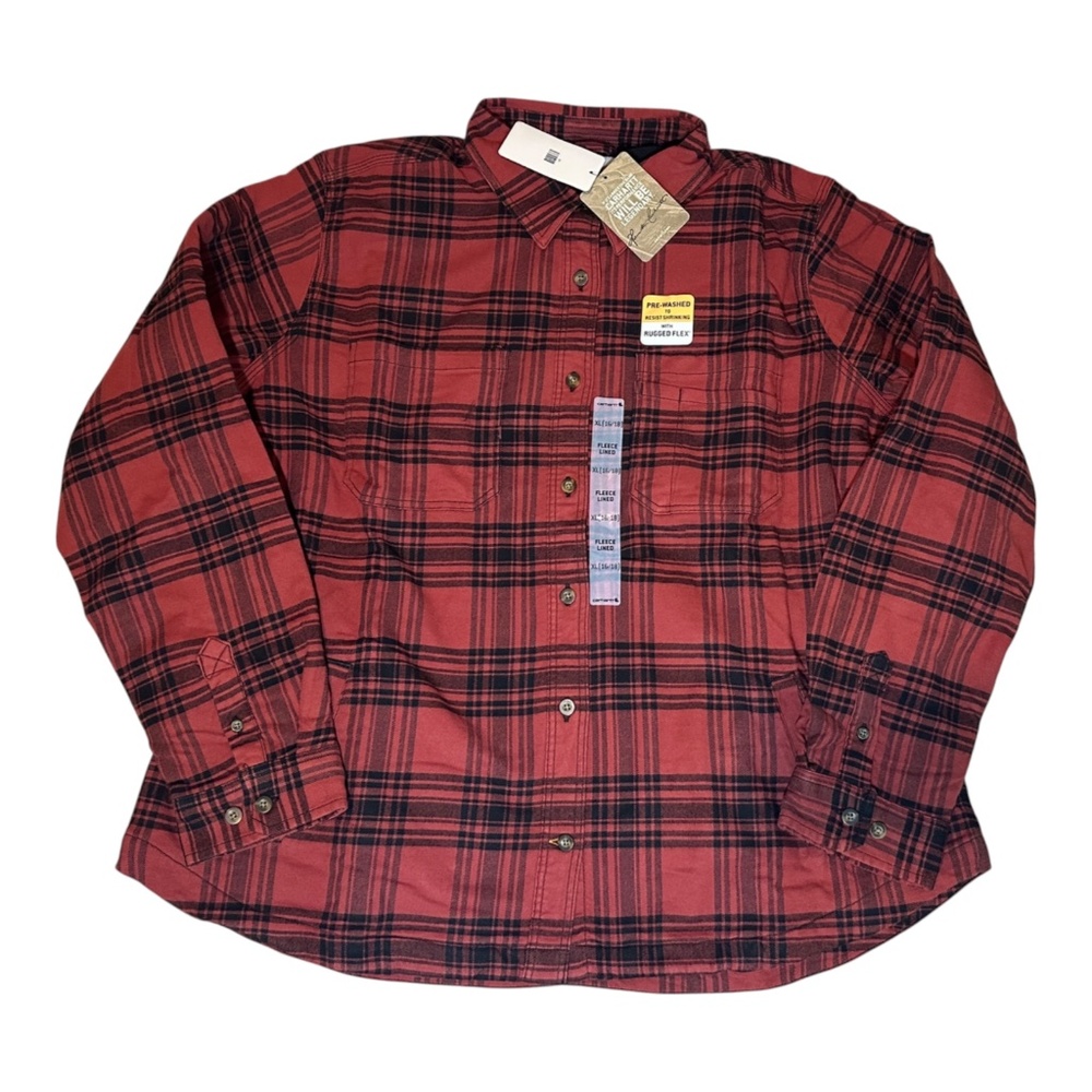Carhartt 104518 R20 Women's Rugged Flex Flannel Fleece Lined Shirt XL(16/18)